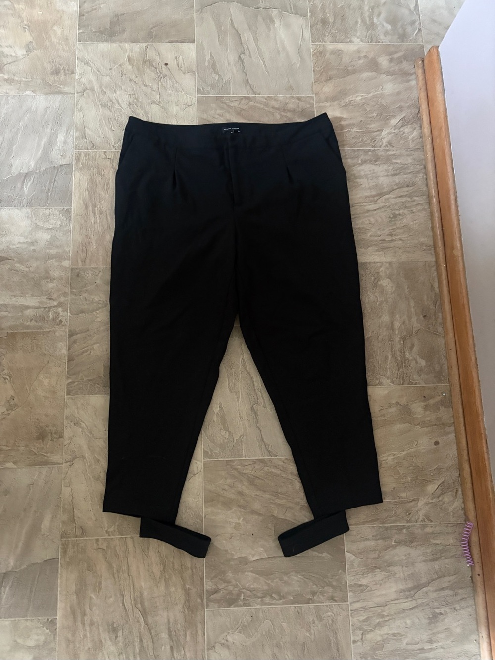 Universal Standard Black Tapered Ankle Pants